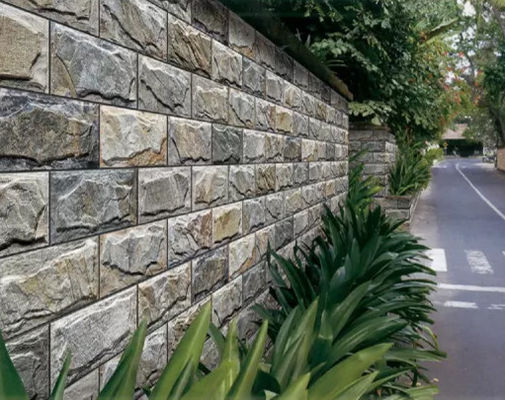 3 Kích thước Gạch ốp lát đá ngoài trời 9,6mm Màu xám nhạt Tường gốm 20x40cm