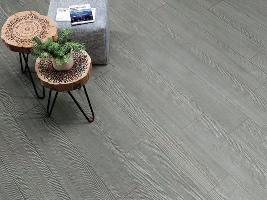 Gạch gốm gỗ màu xám 200x1200mm Cơ thể màu trắng AAA