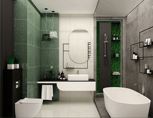 SGS 10mm Sứ lát sàn đánh bóng Màu xanh lá cây Dưa hấu Bóng 600x600mm