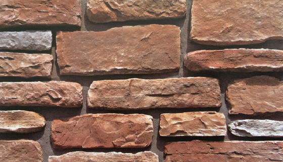 Lâu đài đá nuôi cấy nhân tạo Gạch bên ngoài Tường Veneer Xi măng