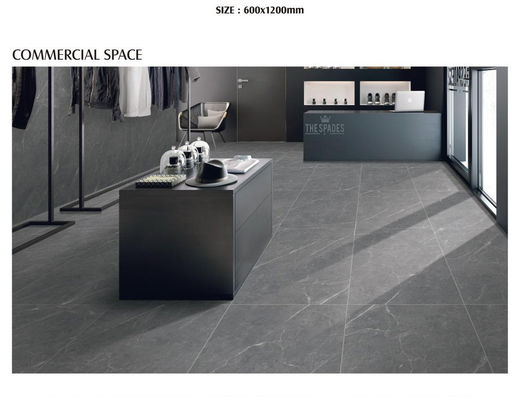 600x1200mm ISO Porcelain Vitrified Tiles Matt Finish Đá cẩm thạch xám tráng men PRIMERA