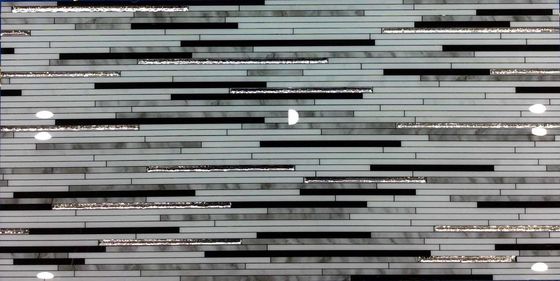 Gạch lát nền 500SQM 9.5mm, Gạch lát sàn trang trí 30x60cm Đường vàng bạc