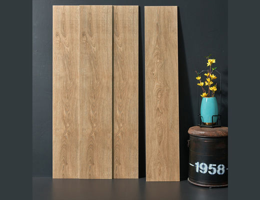 60 Hộp / Plt Gạch sứ bằng gỗ có độ dày 9,5mm 250x1500mm Màu kem