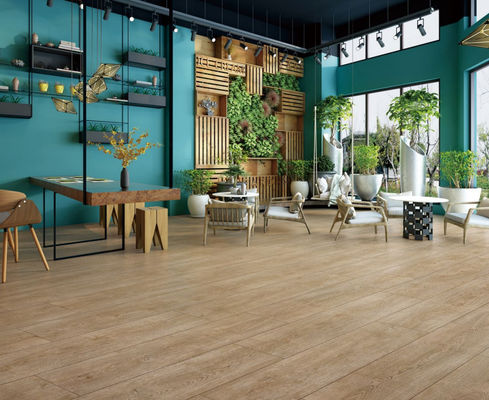 250x1500mm gạch sứ gỗ Beige Cream Oak Tree thiết kế