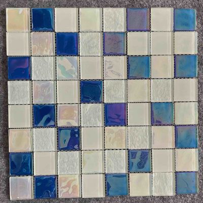 Thạch kim Mosaic thủy tinh điện áp 300x300mm cho bể bơi