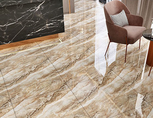 800x800mm 3 cái / Ctn Màu vàng gạch lát sàn Phòng khách Toàn thân Sứ 11mm