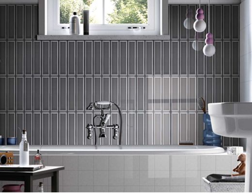 52pcs / ctn 68x280mm Tòa nhà dân cư đương đại Tường nhà bếp vát cạnh 9mm