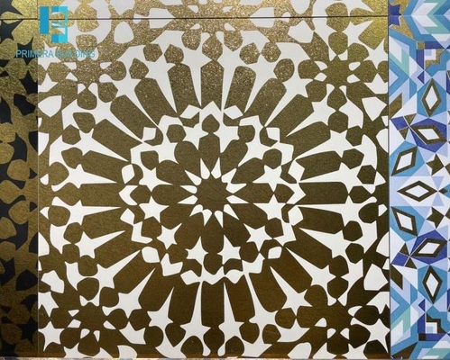 60x60cm Mặt trời Hoa vàng Gạch lát sàn màu vàng In phun 3D
