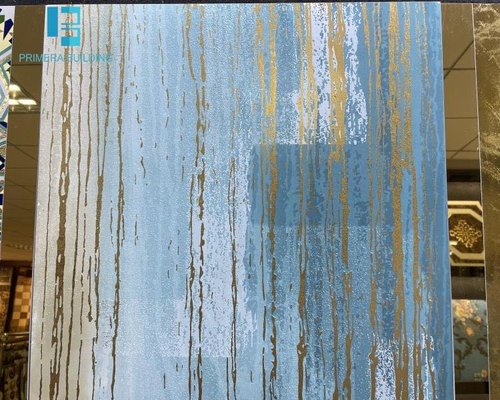 600x600mm chống trượt Blue Gold Line gạch sàn sứ