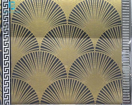 Gạch lát nền sứ vàng 600x600mm chống trượt, thiết kế in 3D